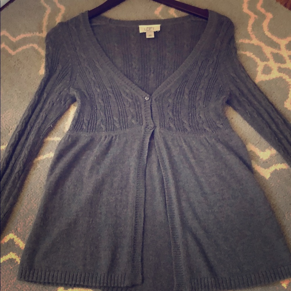 Ann Taylor LOFT cashmere cardigan